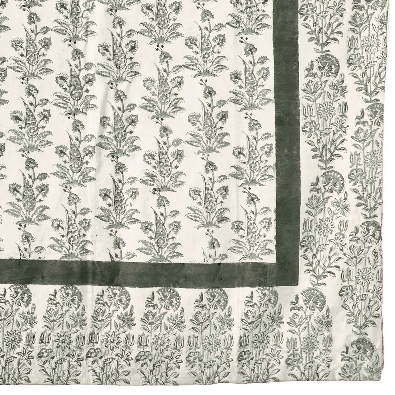 Fern Garden Kalamkari Bedding Set