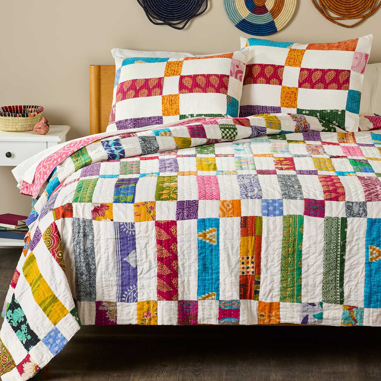 Patchwork Kantha Bedding Set
