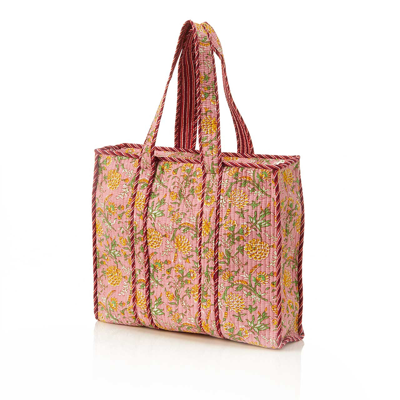 Marigold Blush Quilted Tote