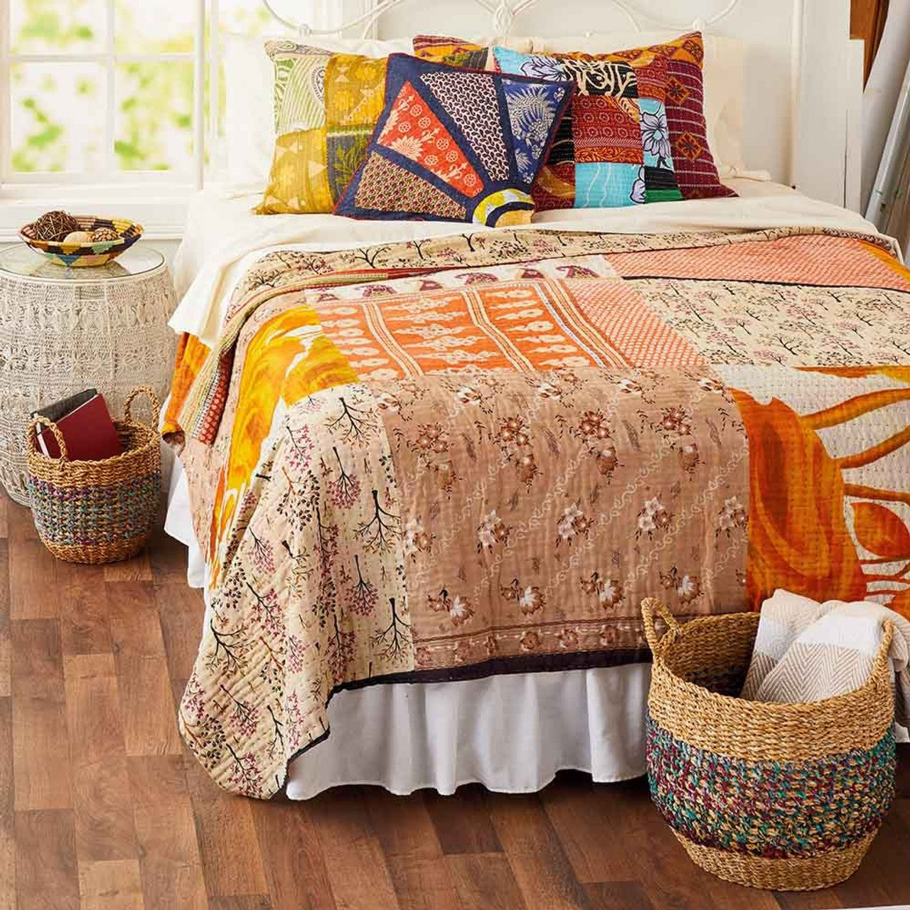 Kantha Patchwork Bedding