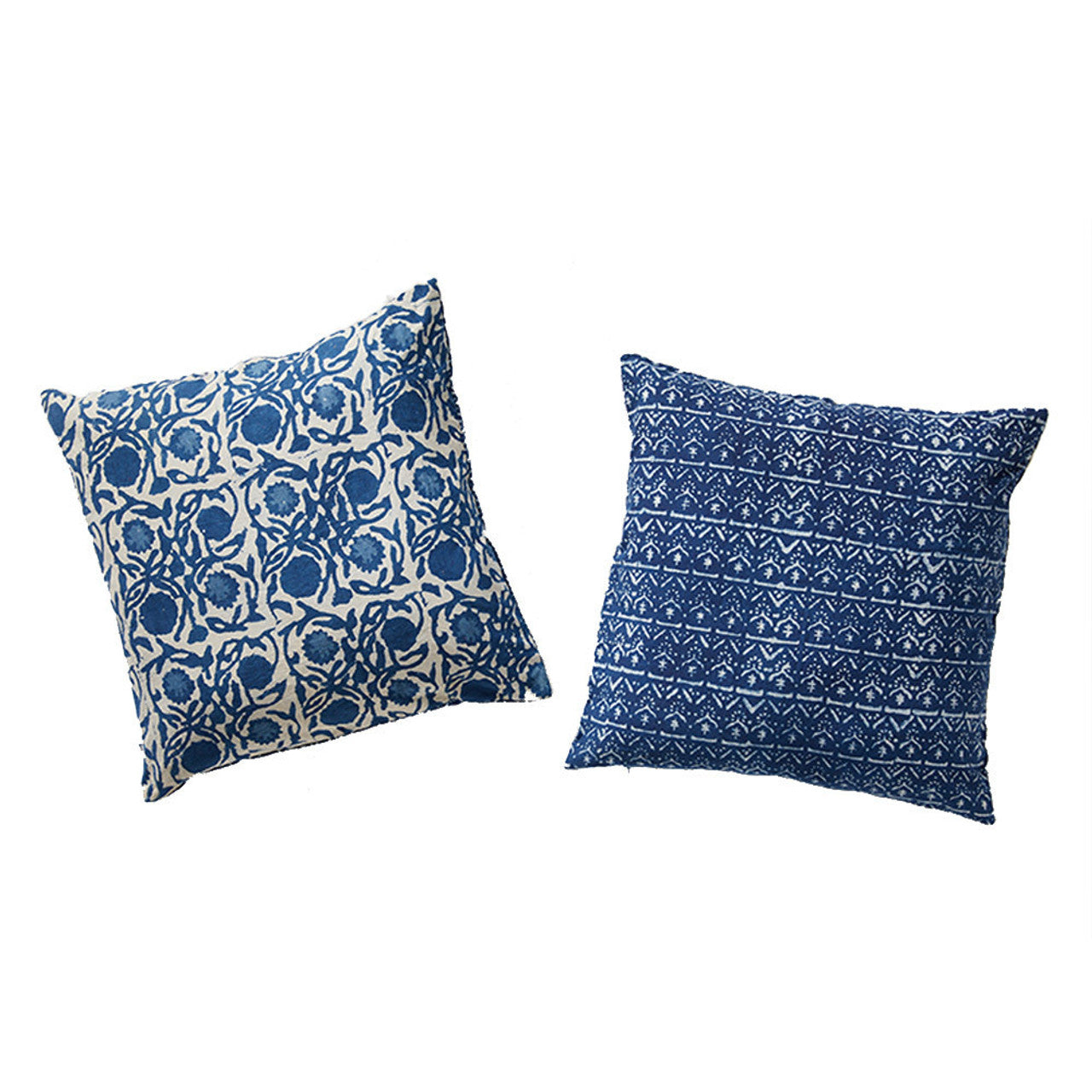Floral Dabu Reversible Pillow