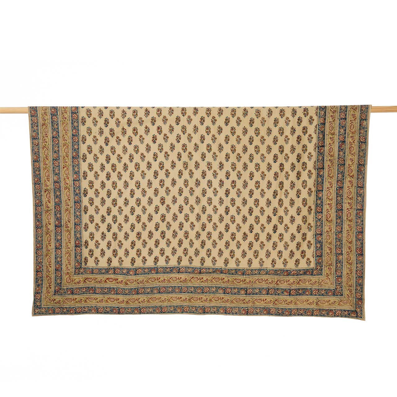 Mughal Garden Kalamakari Coverlet