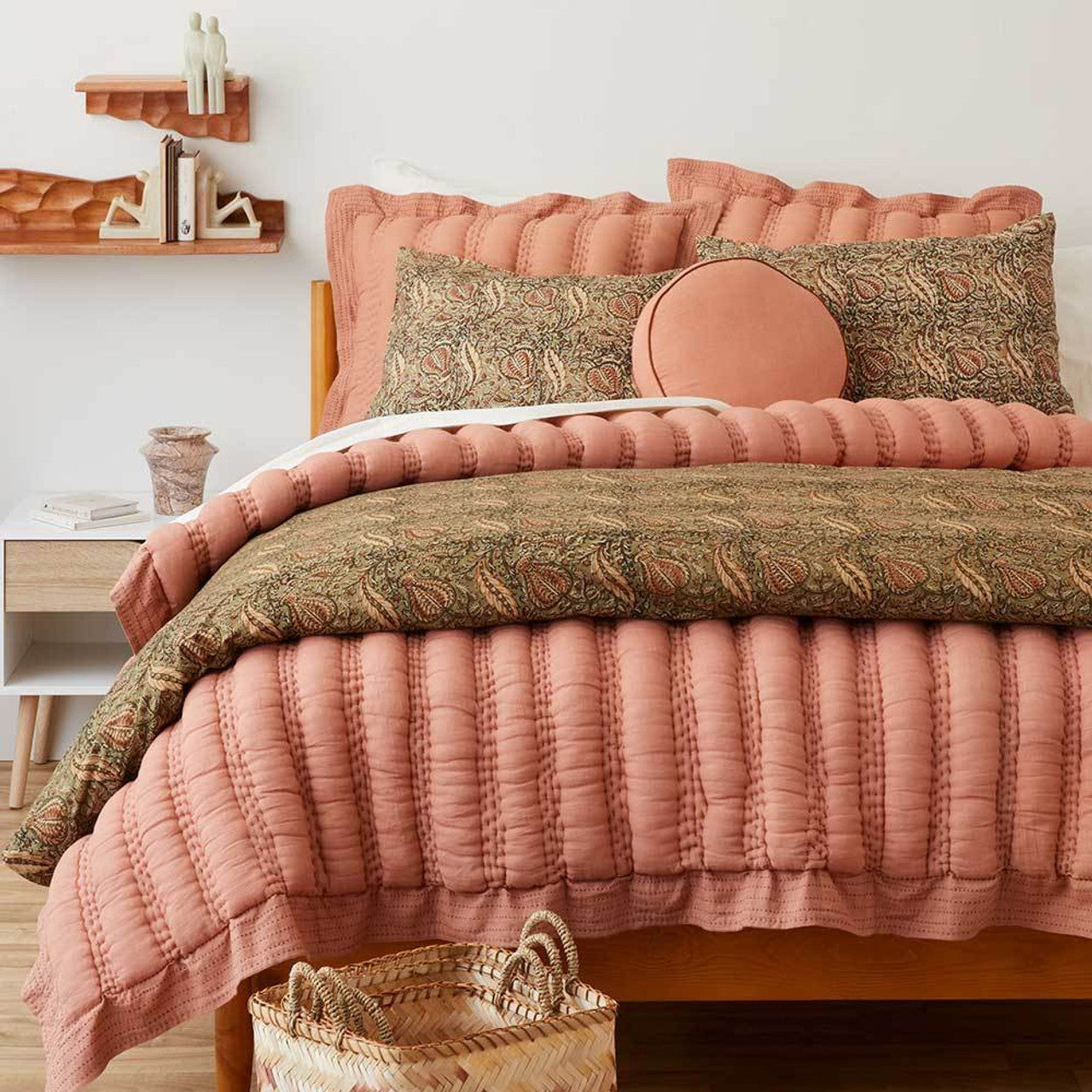 Kalamkari Sage Bedding